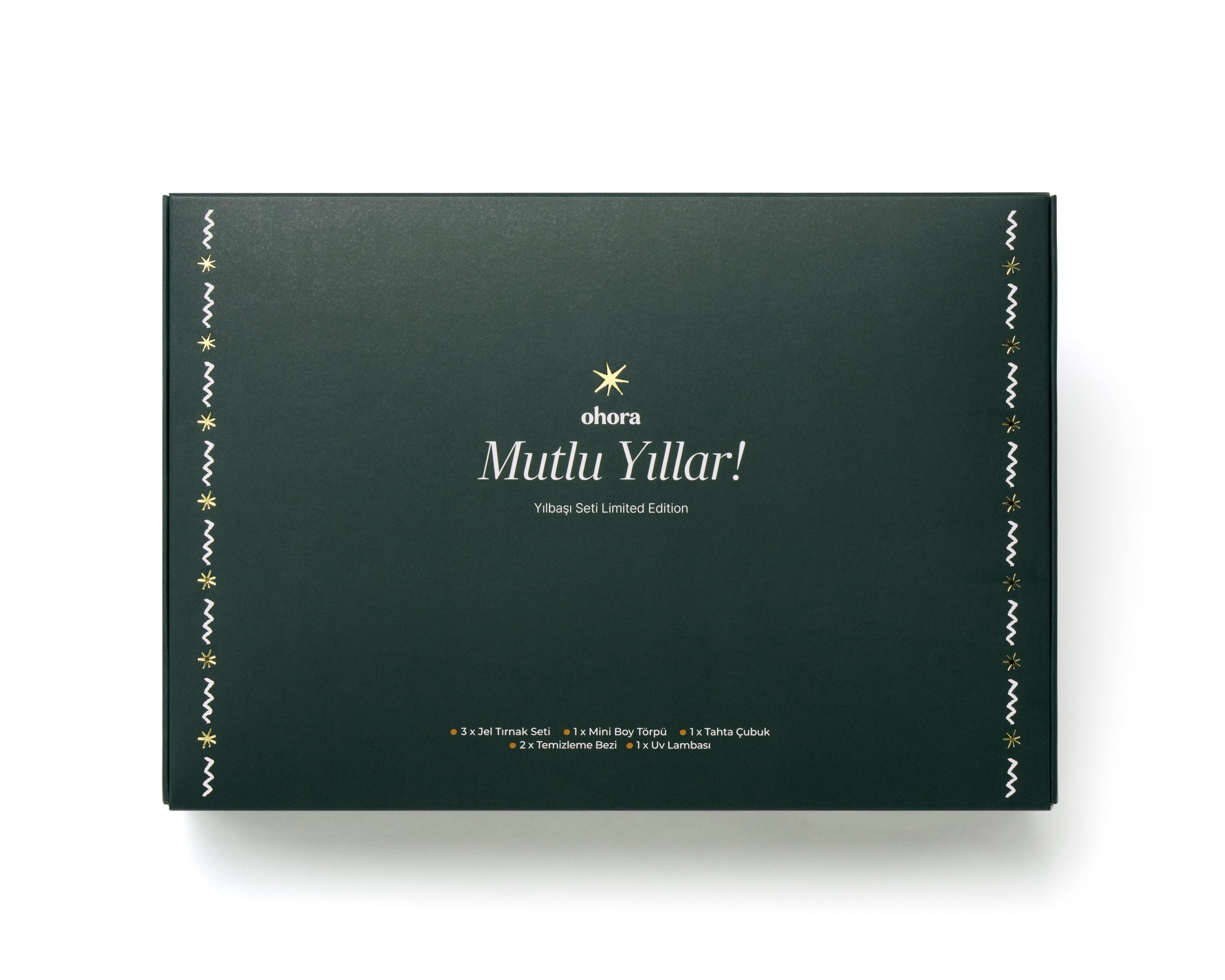 ohora yılbaşı özel takma tırnak seti