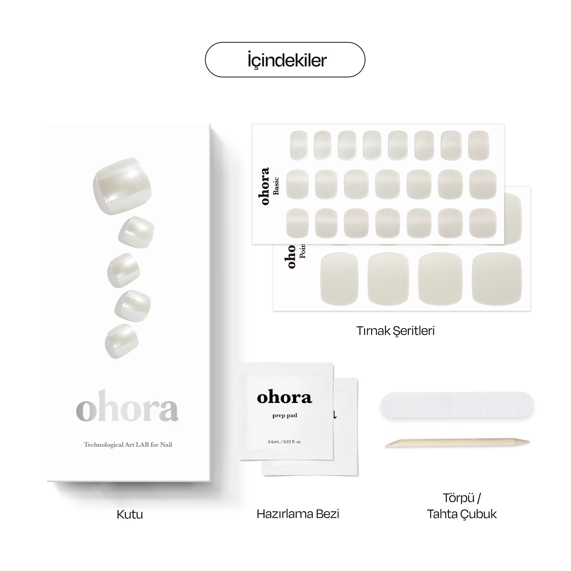 P Blanc Chrome Jel Tırnak 30 Adet, 2 Kullanım