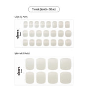P Blanc Chrome Jel Tırnak 30 Adet, 2 Kullanım
