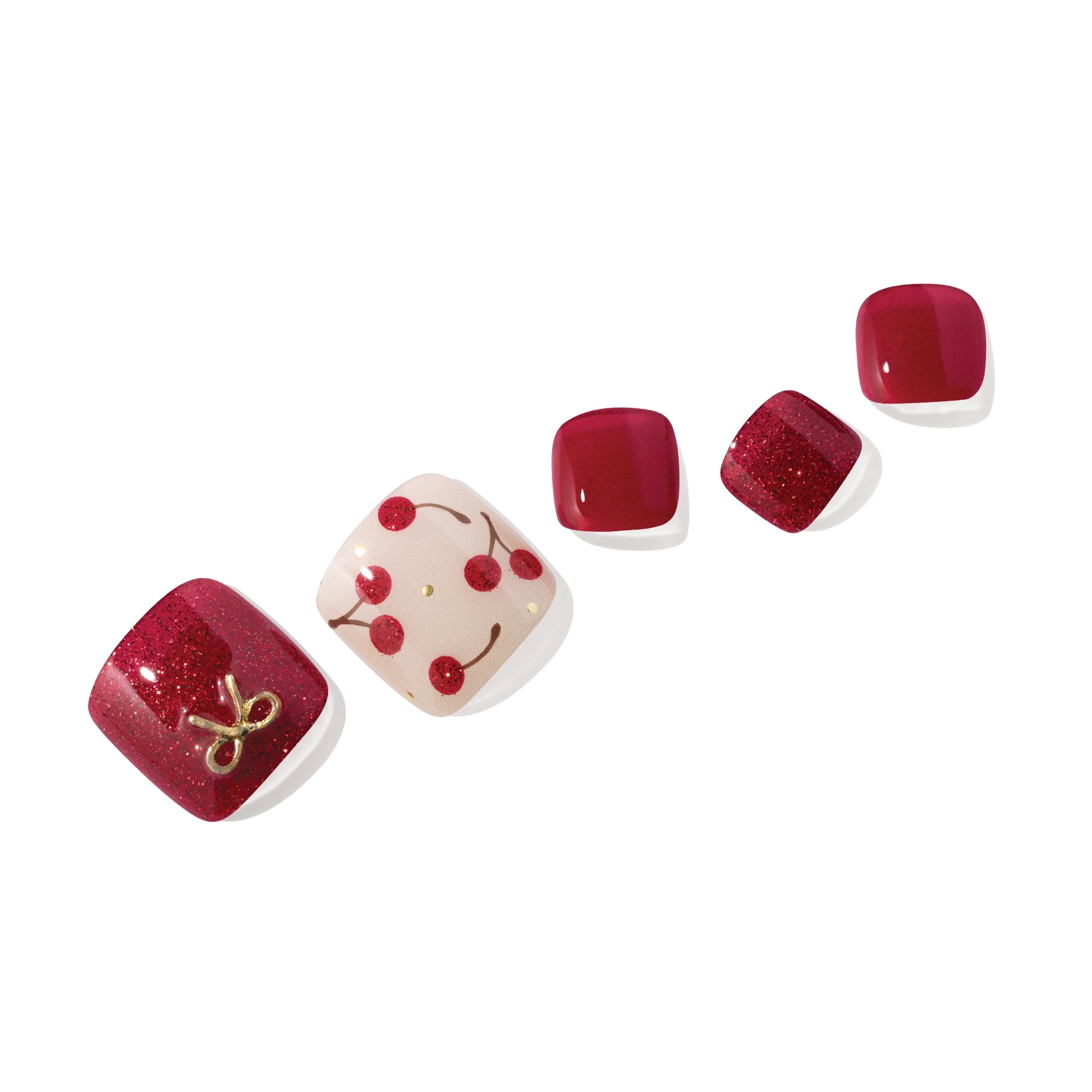 P Cherry Rouge Jel Tırnak 30 Adet, 2 Kullanım