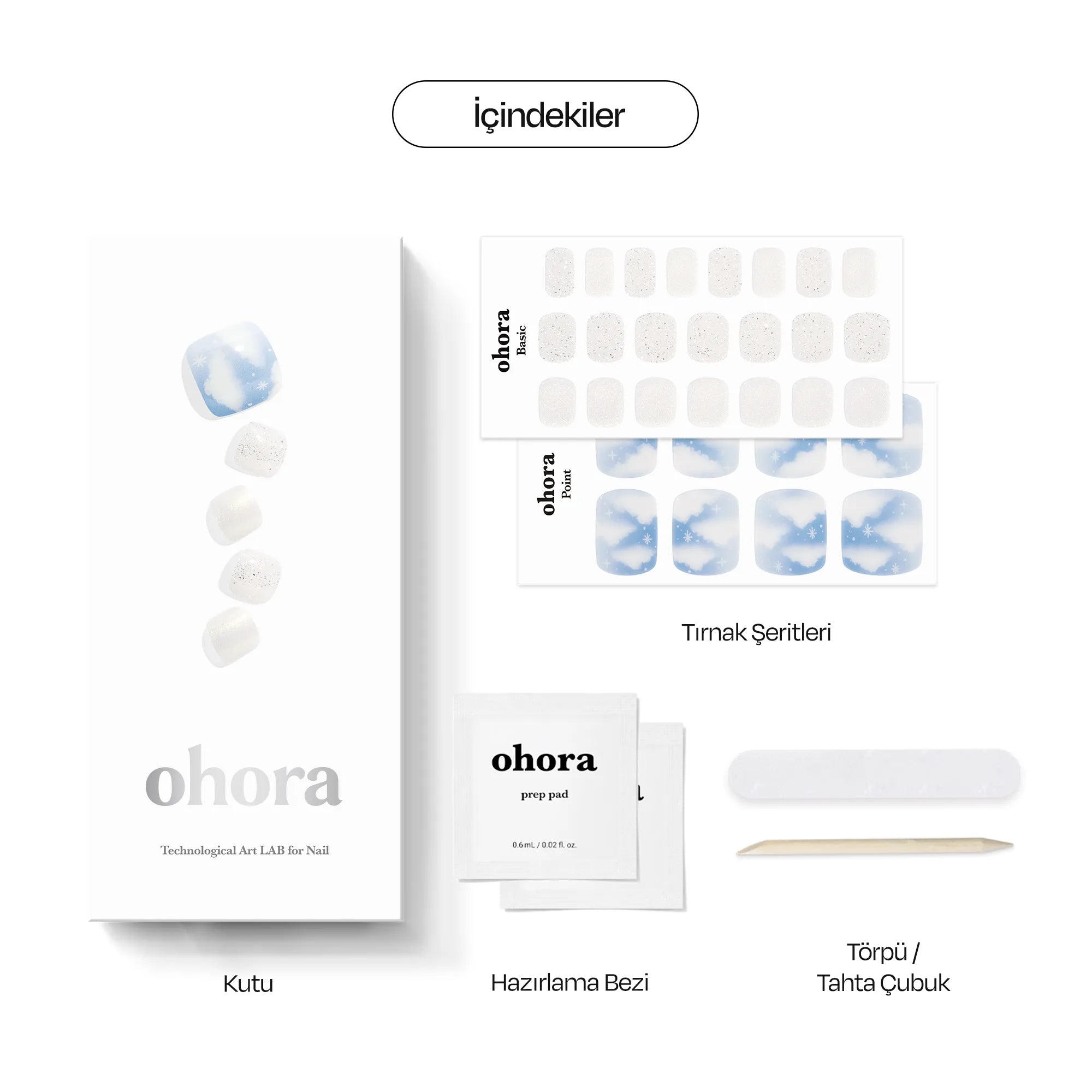 P Cotton Cloud Jel Tırnak 30 Adet, 2 Kullanım