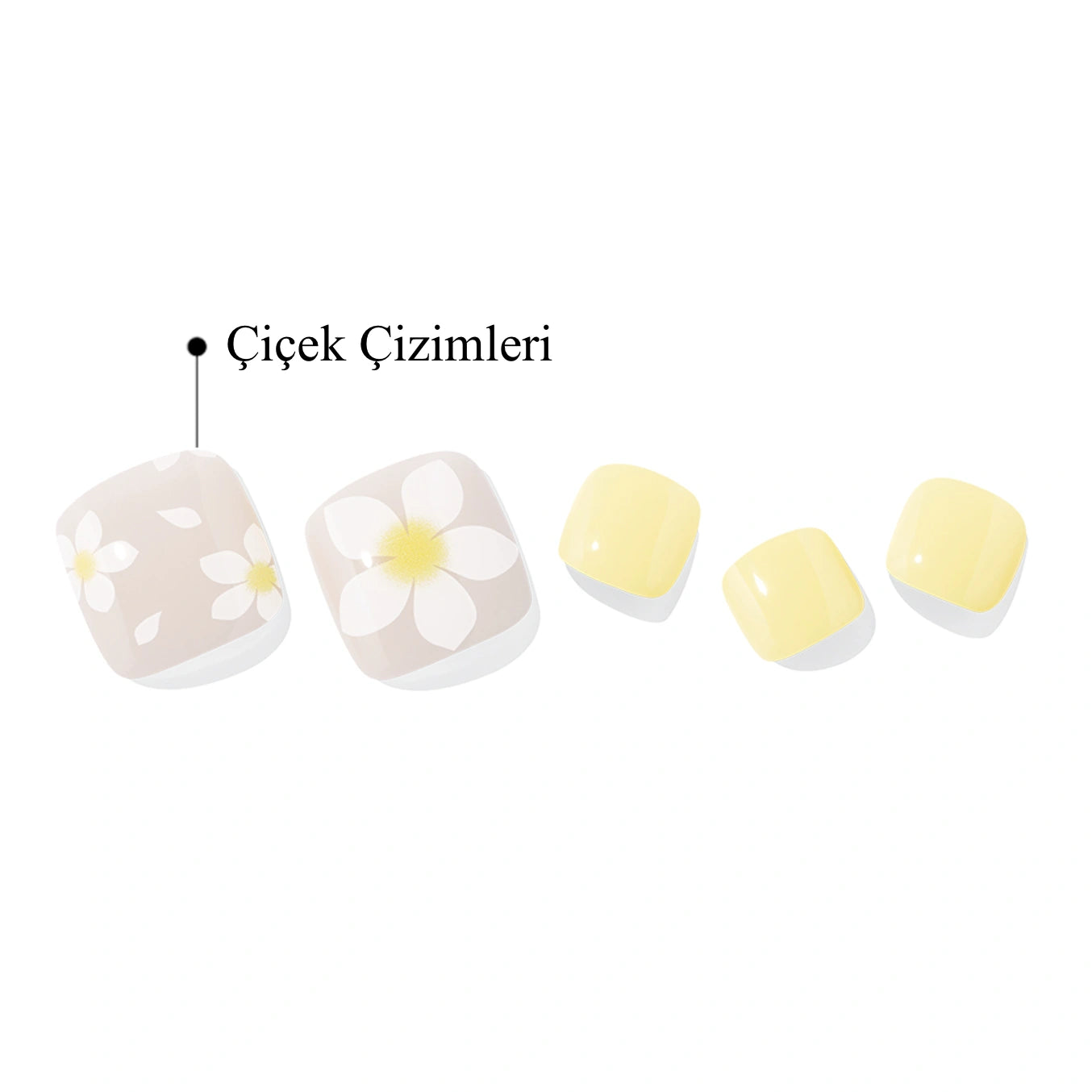 P Frangipani Jel Tırnak 30 Adet, 2 Kullanım - 6