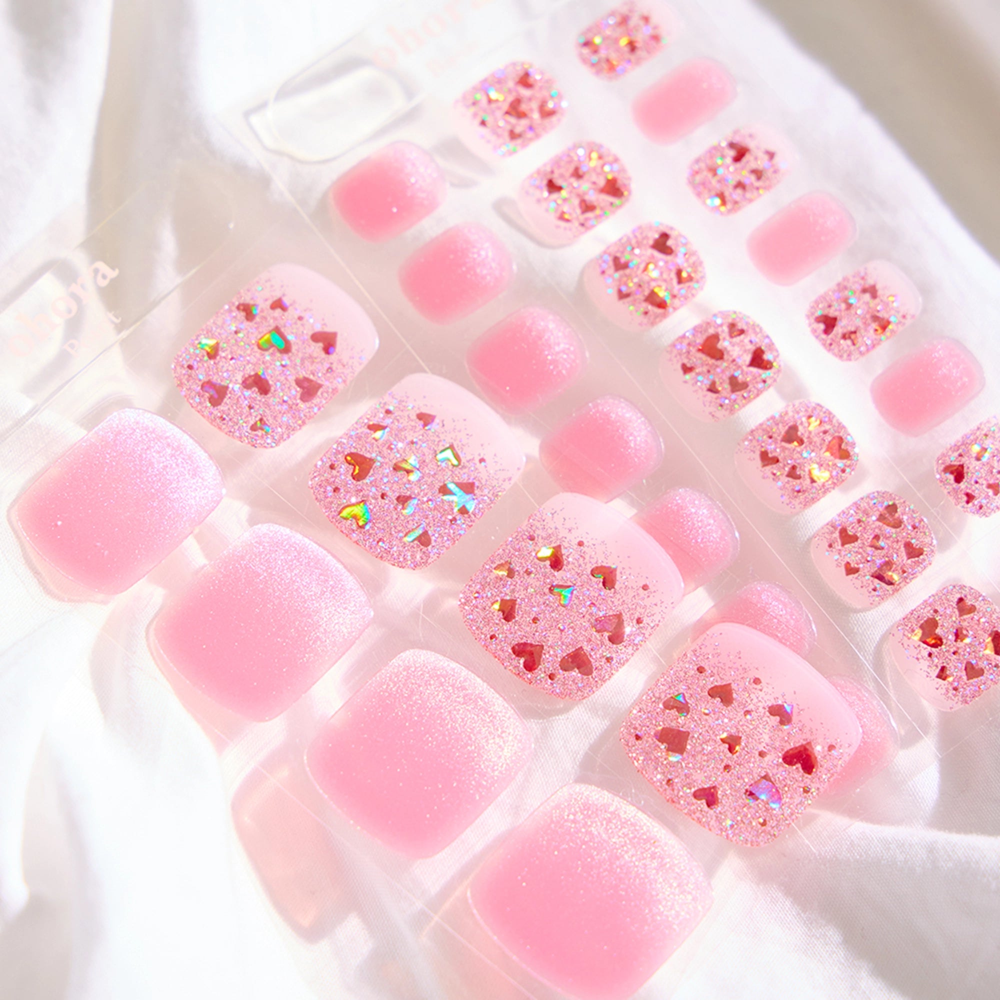 P Heart Glimmer Jel Tırnak 30 Adet, 2 Kullanım