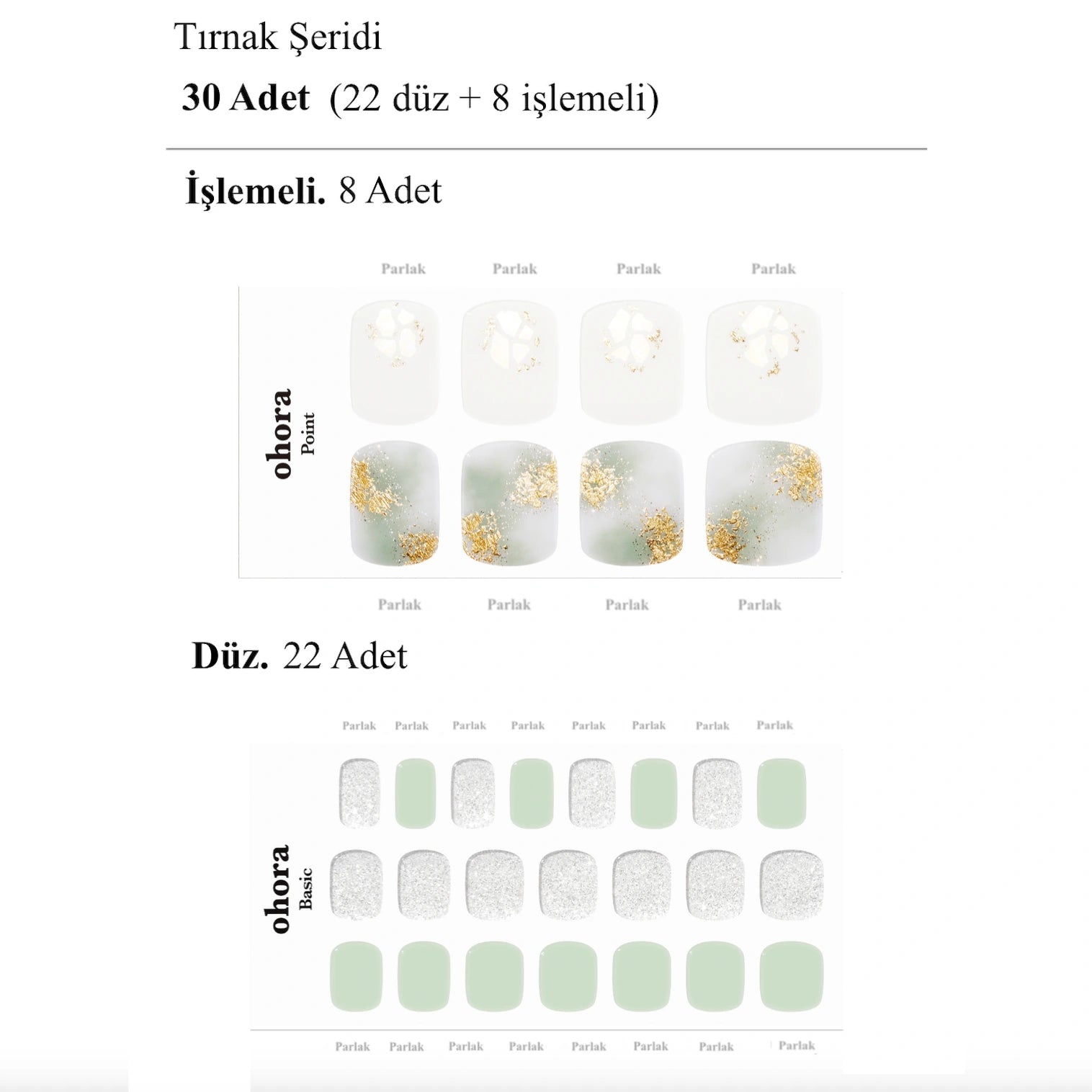 P Komorebi Jel Tırnak 30 Adet, 2 Kullanım - 7