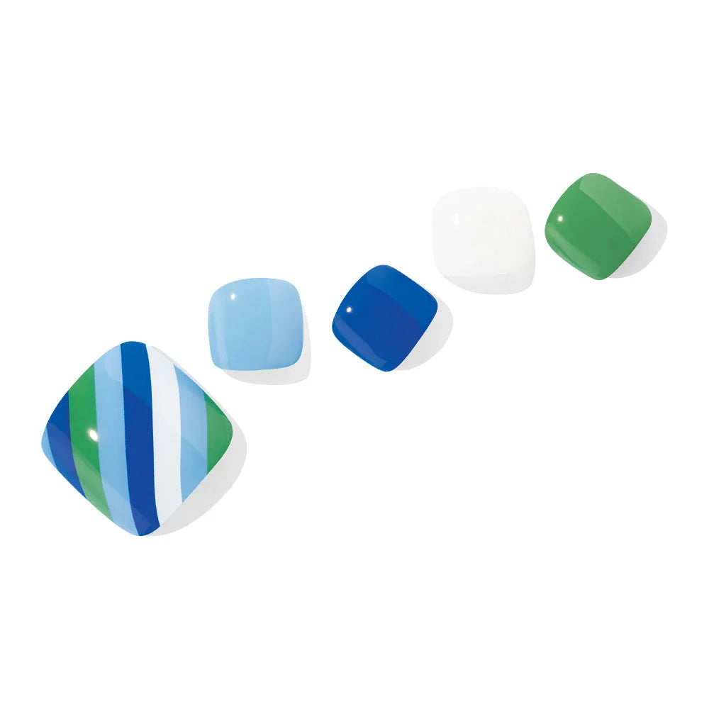 P Lollie Stripe Jel Tırnak 32 Adet 2 Kullanım