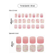 P Mermaid Dust Jel Tırnak 30 Adet, 2 Kullanım