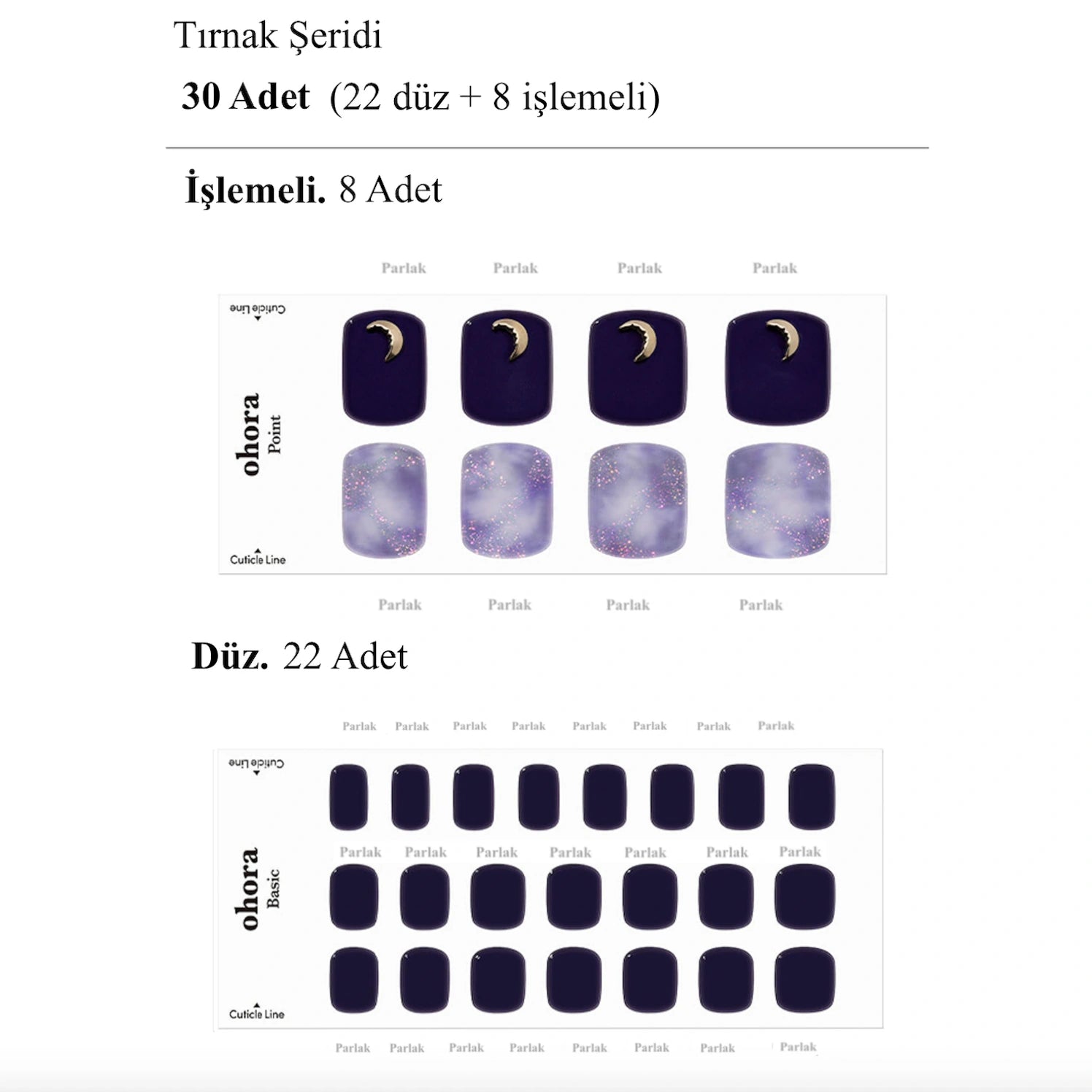 P New Moon Jel Tırnak 30 Adet, 2 Kullanım - 6