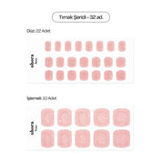 P Pink Salt Jel Tırnak 32 Adet, 2 Kullanım