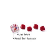 P Satin magenta Jel Tırnak 32 Adet 2 Kullanım