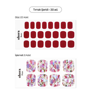 P Satin Magenta Jel Tırnak 32 Adet, 2 Kullanım