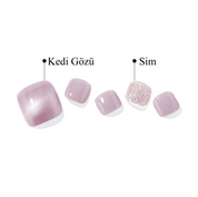 P Vintage Pink Jel Tırnak 30 Adet 2 Kullanım