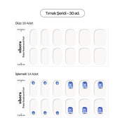 Round Square Jel Tırnak 12 Adet, 1 Kullanım