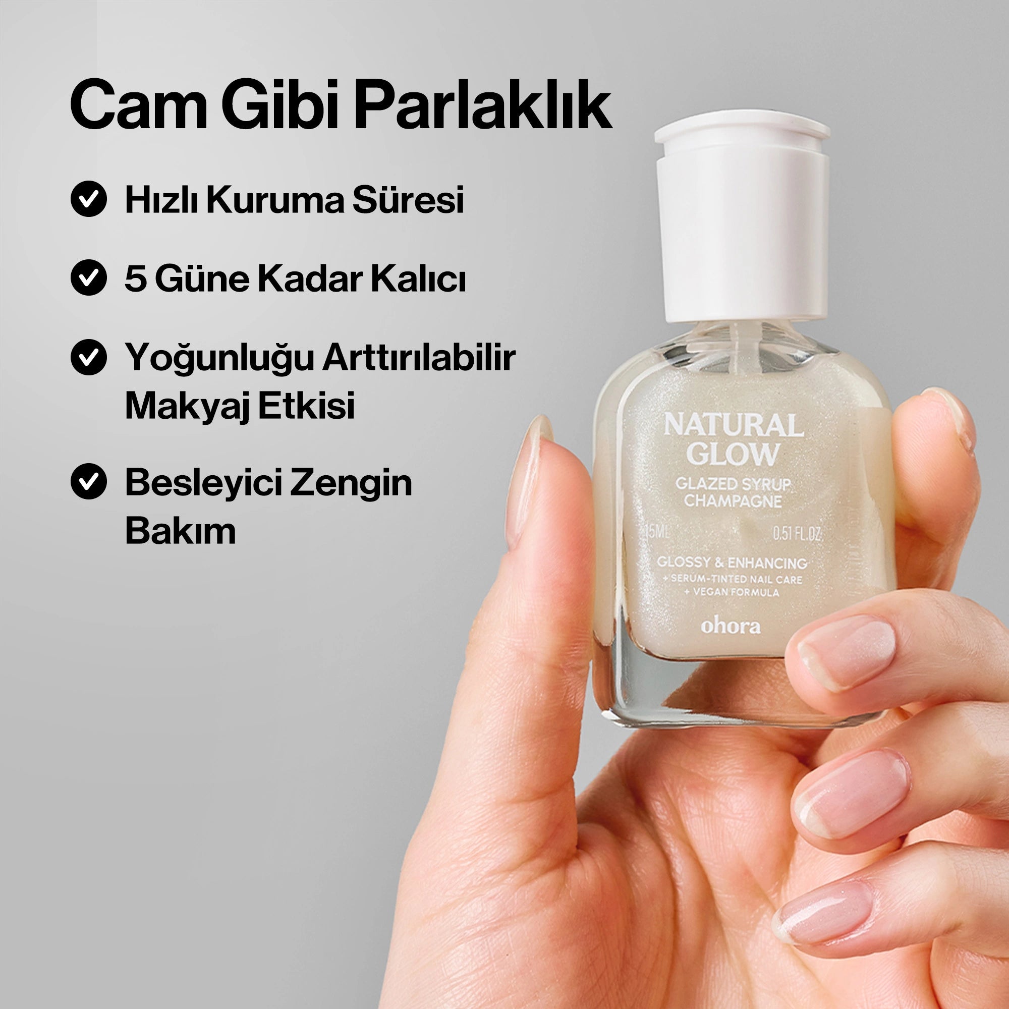 [Şampanya] Renkli Tırnak Güçlendiricisi