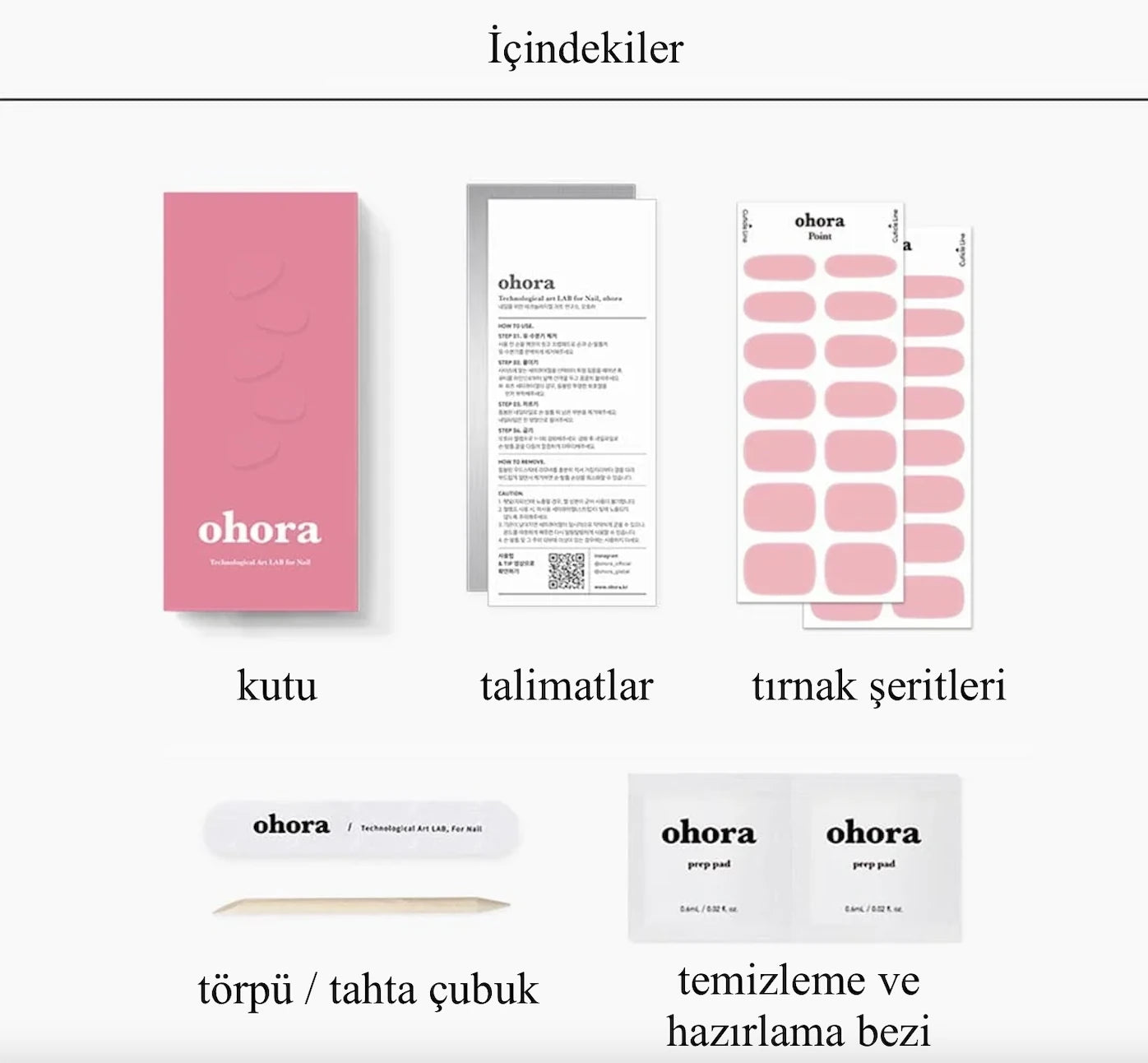 N Cream Pink Jel Tırnak 30 Adet, 2 Kullanım
