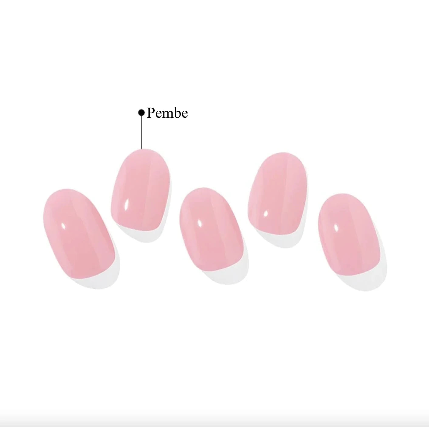N Cream Pink Jel Tırnak 30 Adet, 2 Kullanım