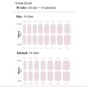 N Bare Pink Jel Tırnak 30 Adet, 2 Kullanım