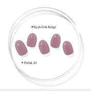 N Bare Plum Jel Tırnak 30 Adet, 2 Kullanım