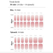 N Milk Rose Jel Tırnak 30 Adet, 2 Kullanım