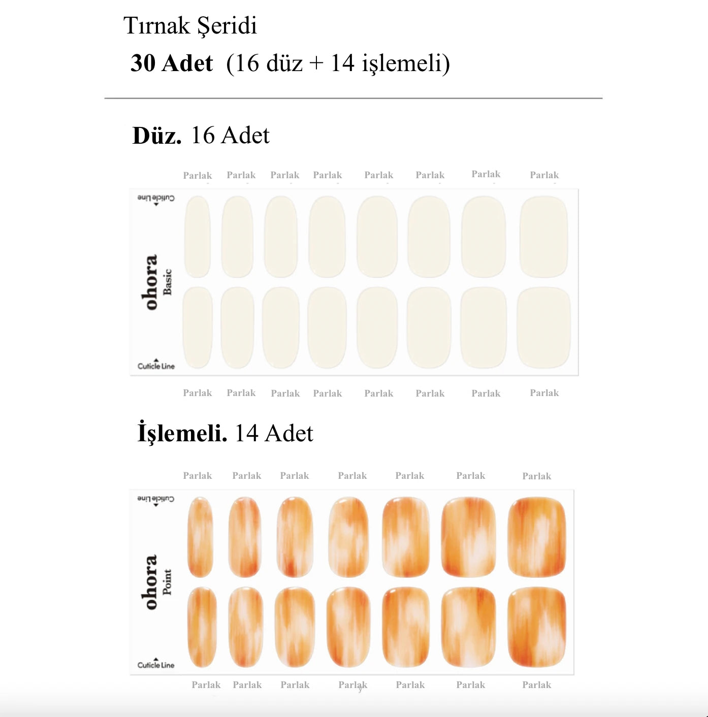 N Sunset Jel Tırnak 30 Adet, 2 Kullanım