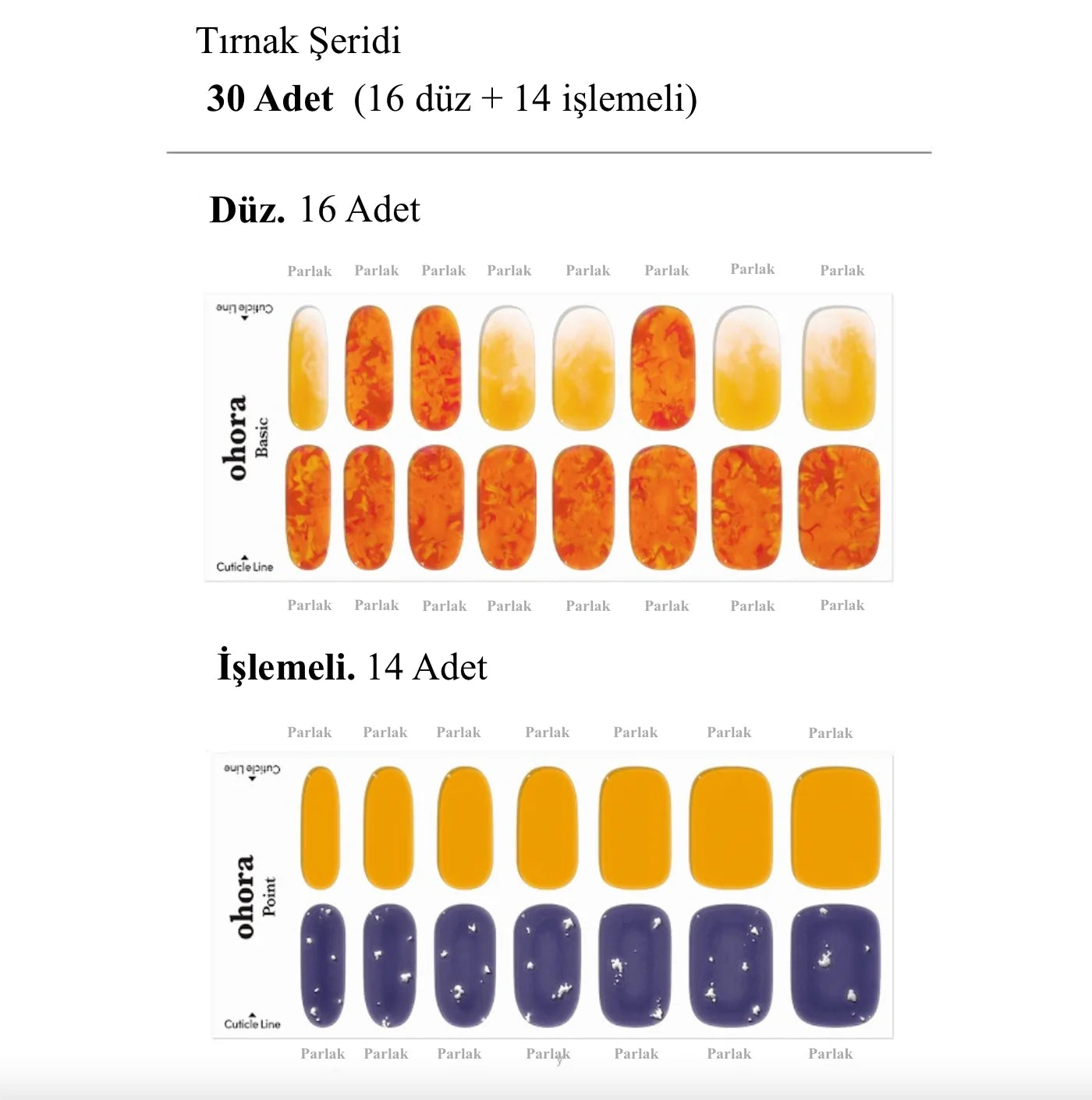 N Blaze Sun Jel Tırnak 30 Adet, 2 Kullanım