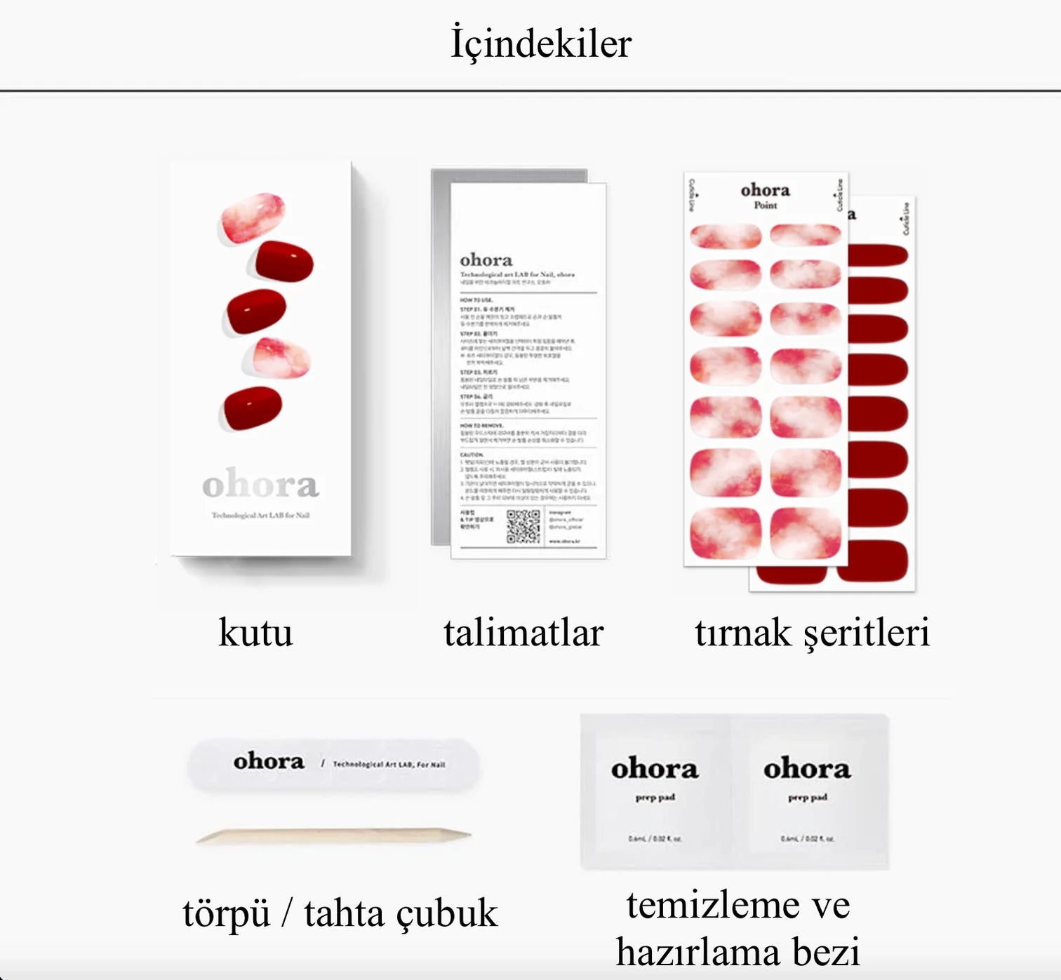 N Hibiscus Jel Tırnak 30 Adet, 2 Kullanım