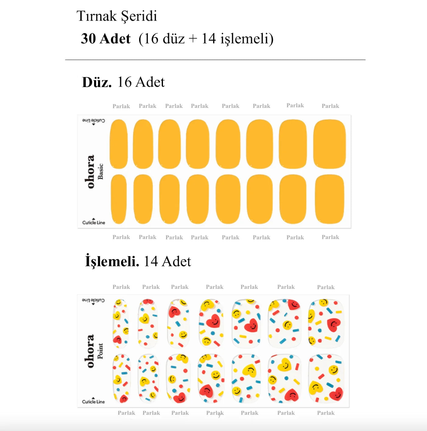 N Toyz Jel Tırnak 30 Adet, 2 Kullanım