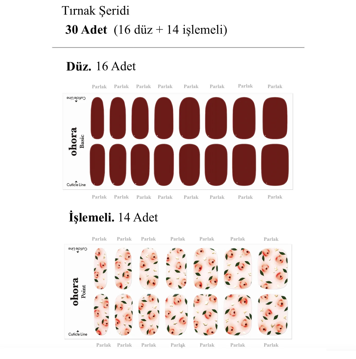 N Lavien Jel Tırnak 30 Adet, 2 Kullanım
