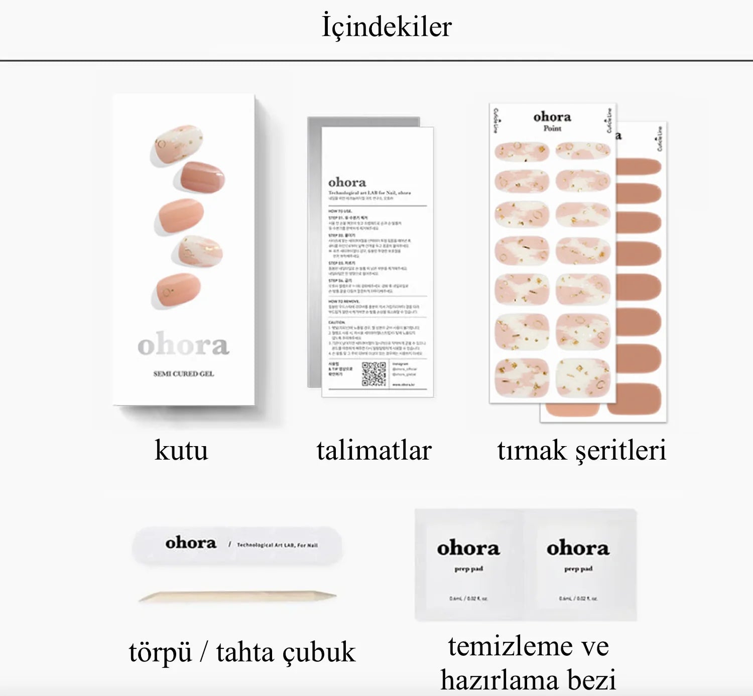 N Almond Blossom Jel Tırnak 30 Adet, 2 Kullanım