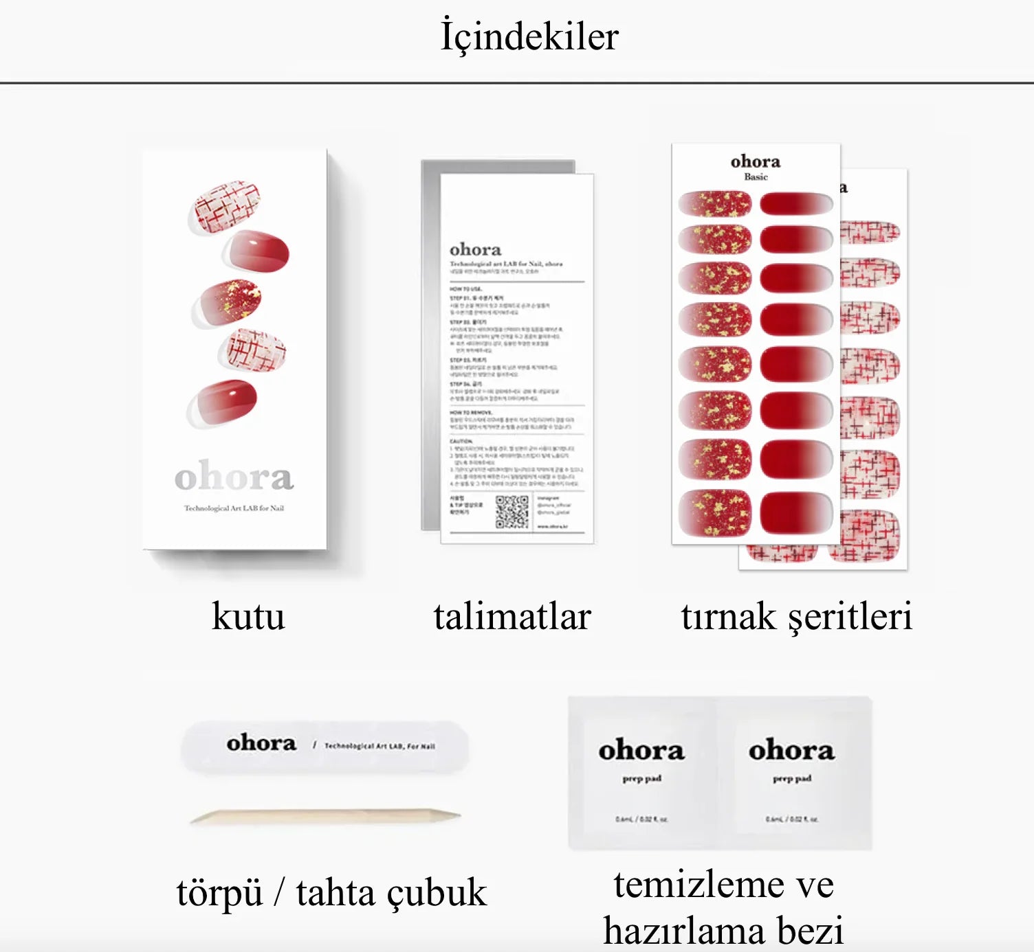 N Ruby Gold Jel Tırnak 30 Adet, 2 Kullanım