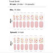 N Flower Champagne Jel Tırnak 30 Adet, 2 Kullanım
