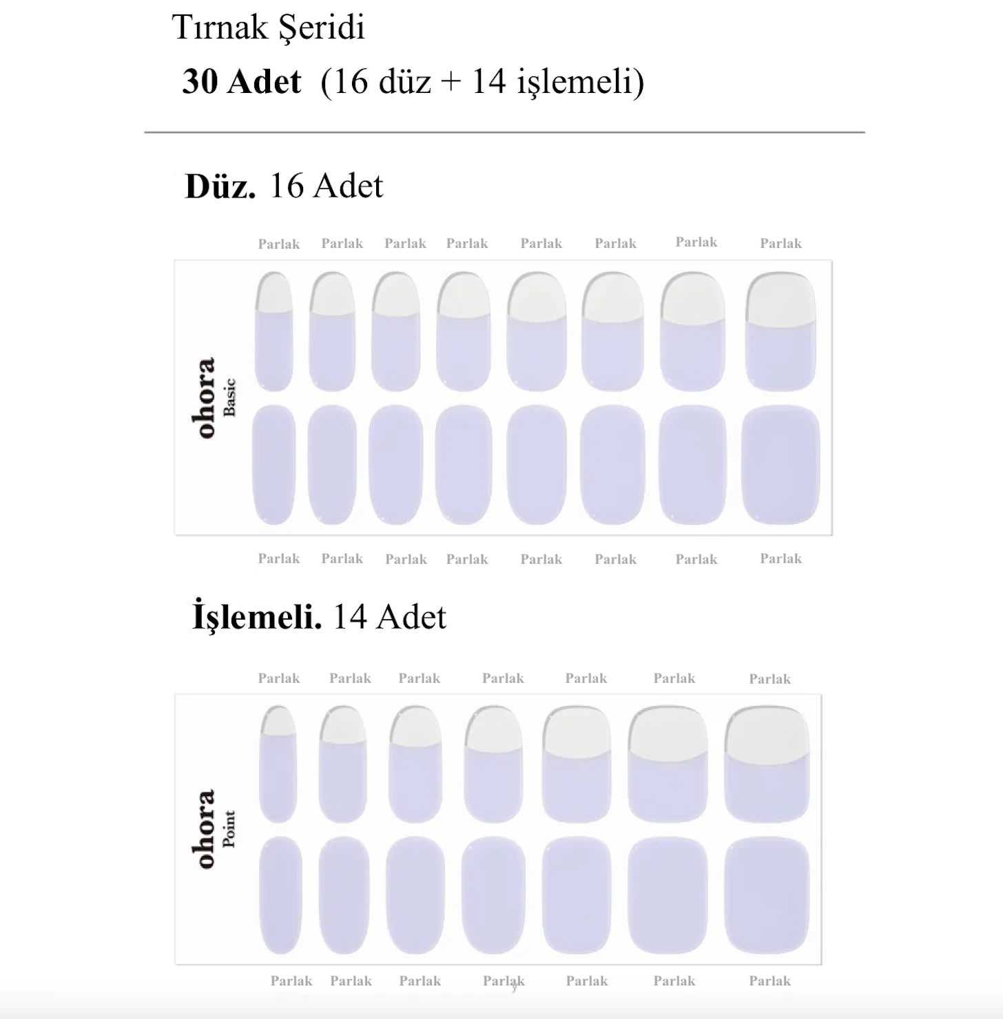 N Milky Taro Jel Tırnak 30 Adet, 2 Kullanım