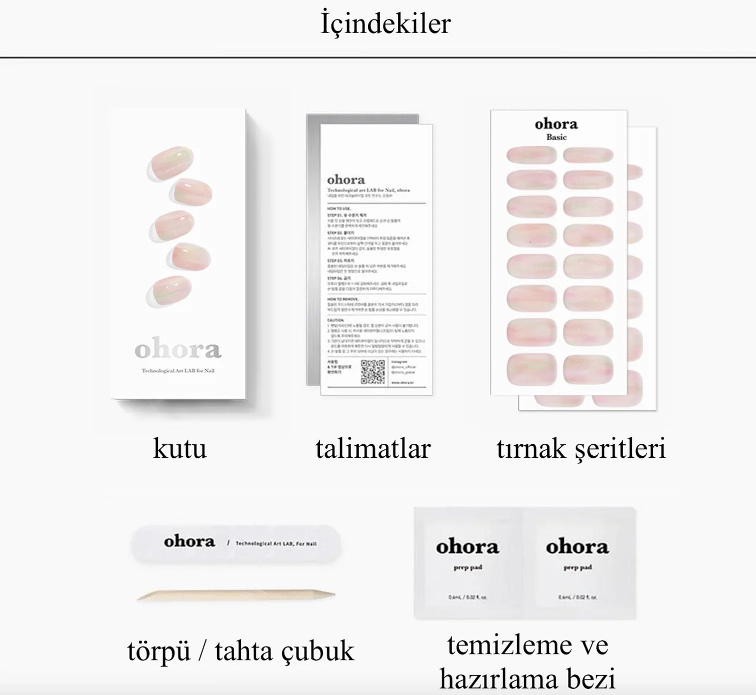N Pastel Mood Jel Tırnak 30 Adet, 2 Kullanım
