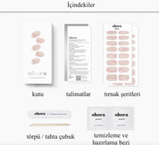 N Pastel Mood Jel Tırnak 30 Adet, 2 Kullanım