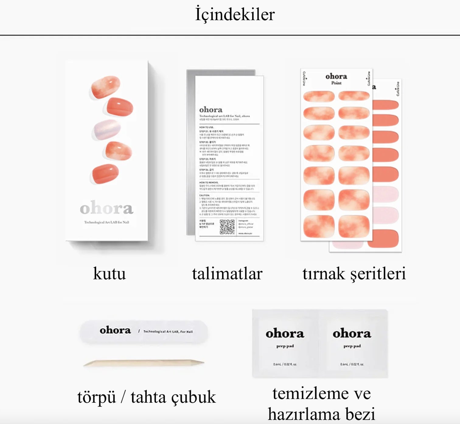 N Peachnia Jel Tırnak 30 Adet, 2 Kullanım
