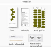 N Tint Khaki Jel Tırnak 30 Adet, 2 Kullanım