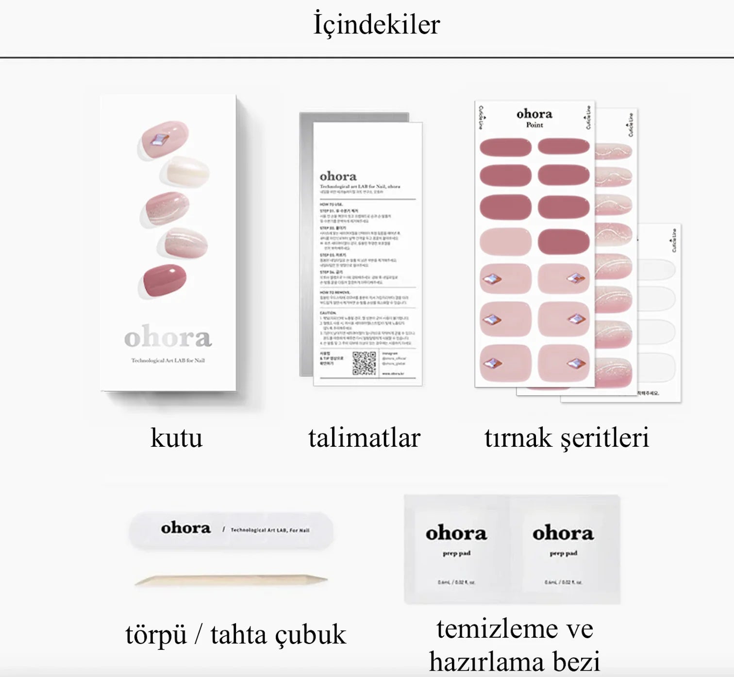 N Muhly Jel Tırnak 30 Adet, 2 Kullanım