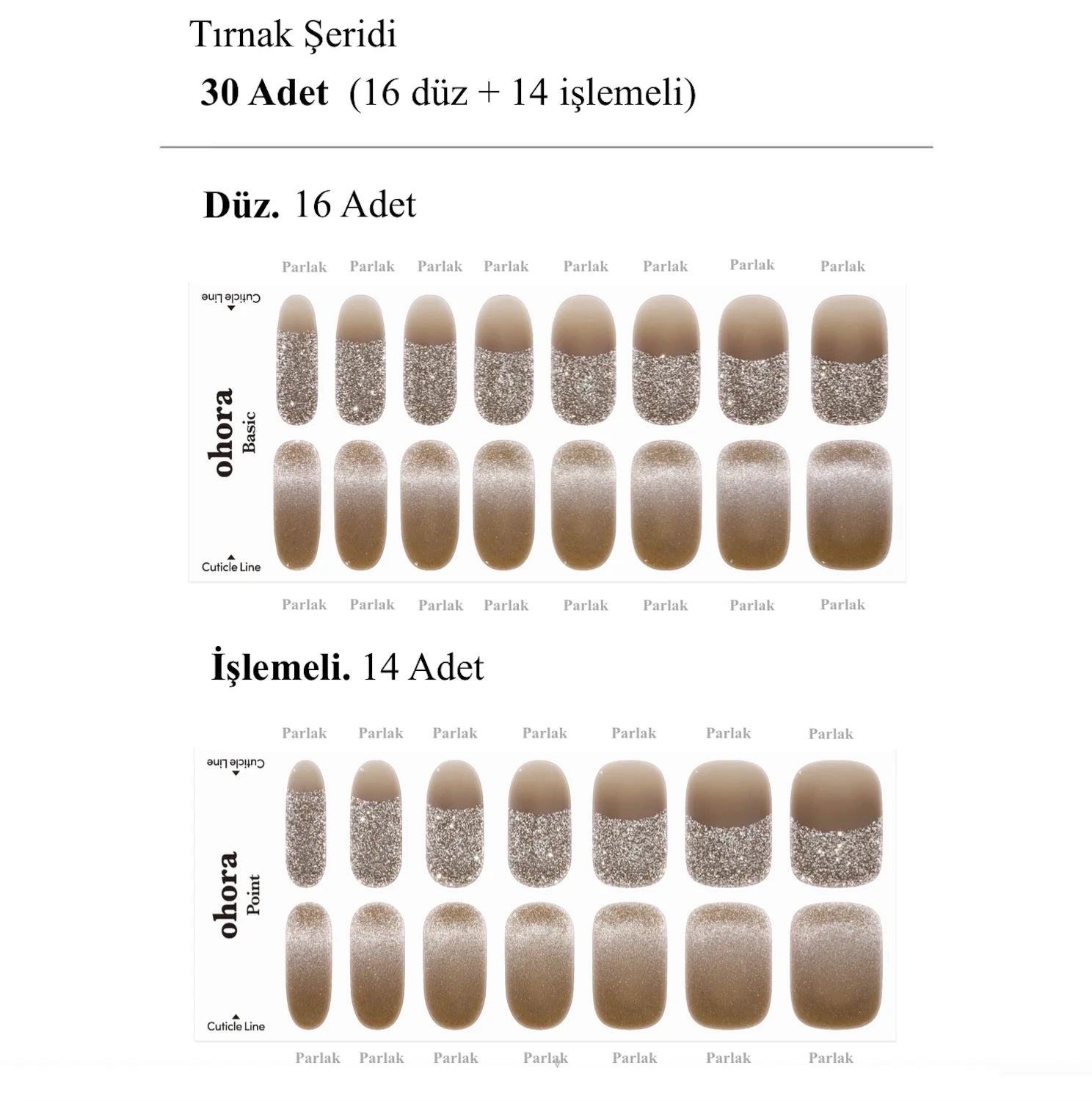 N Briller Jel Tırnak 30 Adet, 2 Kullanım