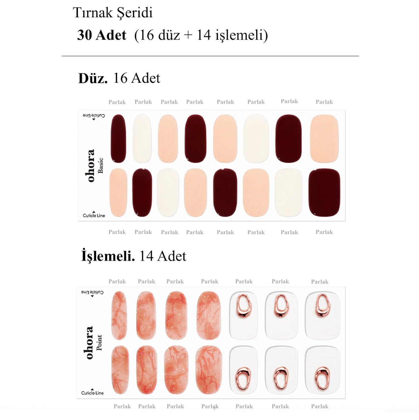 N Blush Jel Tırnak 30 Adet, 2 Kullanım