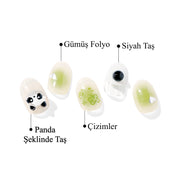 N Lucky Panda Jel Tırnak 30 Adet, 2 Kullanım