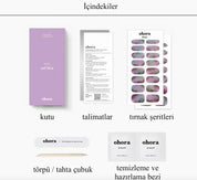 N Purple Glow Jel Tırnak 30 Adet, 2 Kullanım